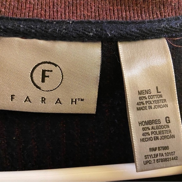 RETRO Farah Men's Sweater - Picture 5 of 6